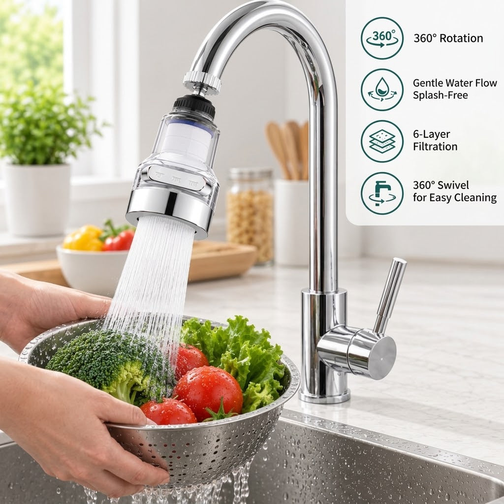 Velloria Rotating Faucet Aerator Filter