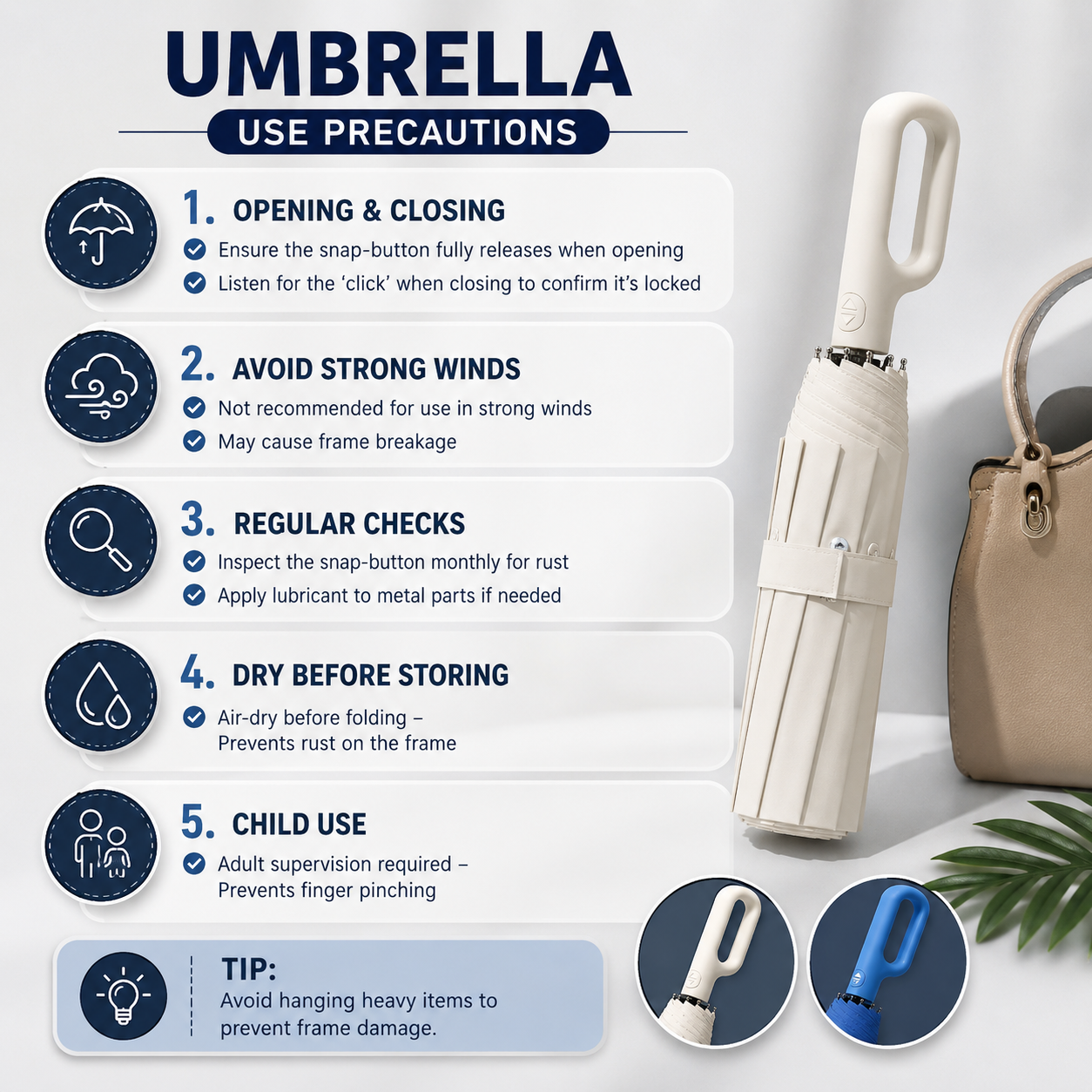 Velloria Automatic Folding Umbrella