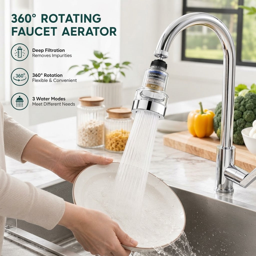 Velloria Rotating Faucet Aerator Filter