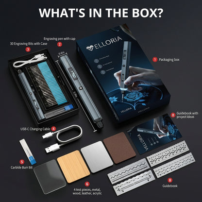 Velloria Cordless Electric Engraving Pen Kit