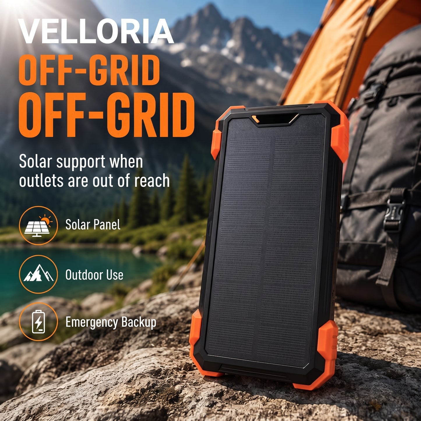42800mAh Solar Power Bank Wireless Charger