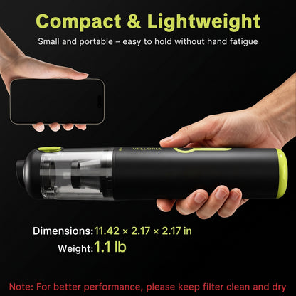 Velloria 20000Pa Cordless Car Vacuum Air Duster