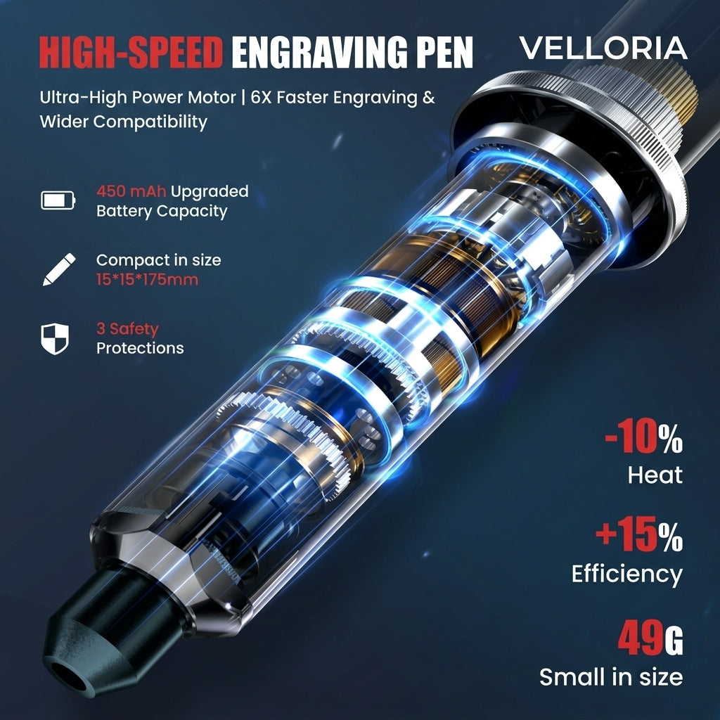 Velloria Cordless Electric Engraving Pen Kit