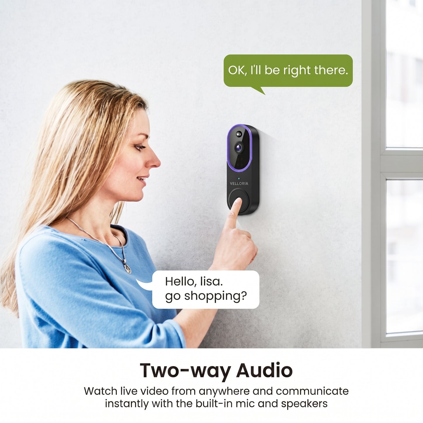 Smart Wireless Video Doorbell Camera