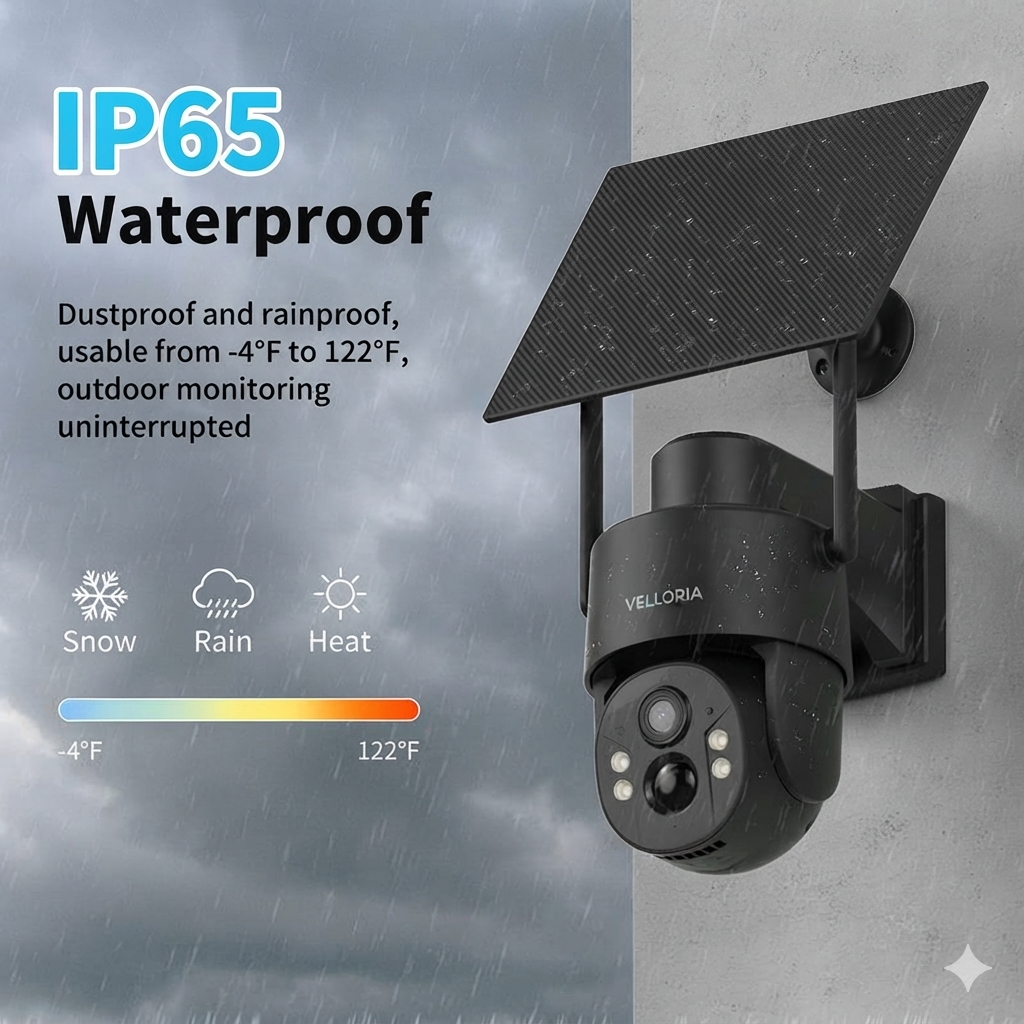 Solar Powered 4G Outdoor Security Camera