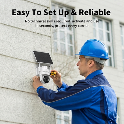Solar Powered 4G Outdoor Security Camera