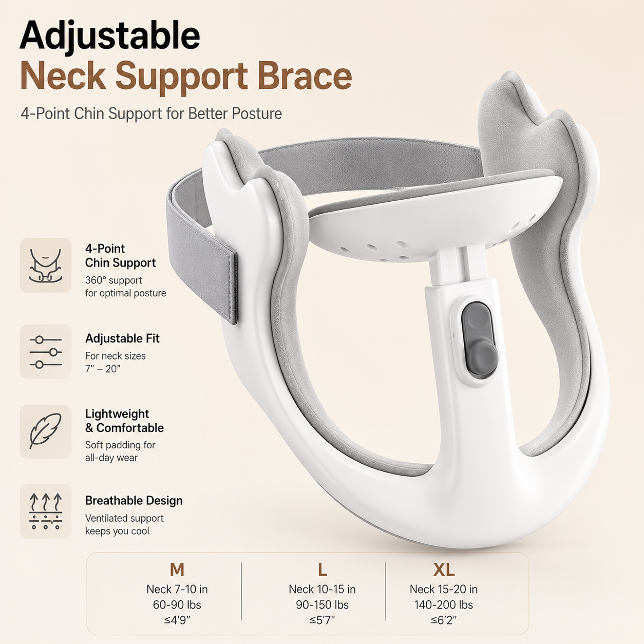 Adjustable Neck Support Brace