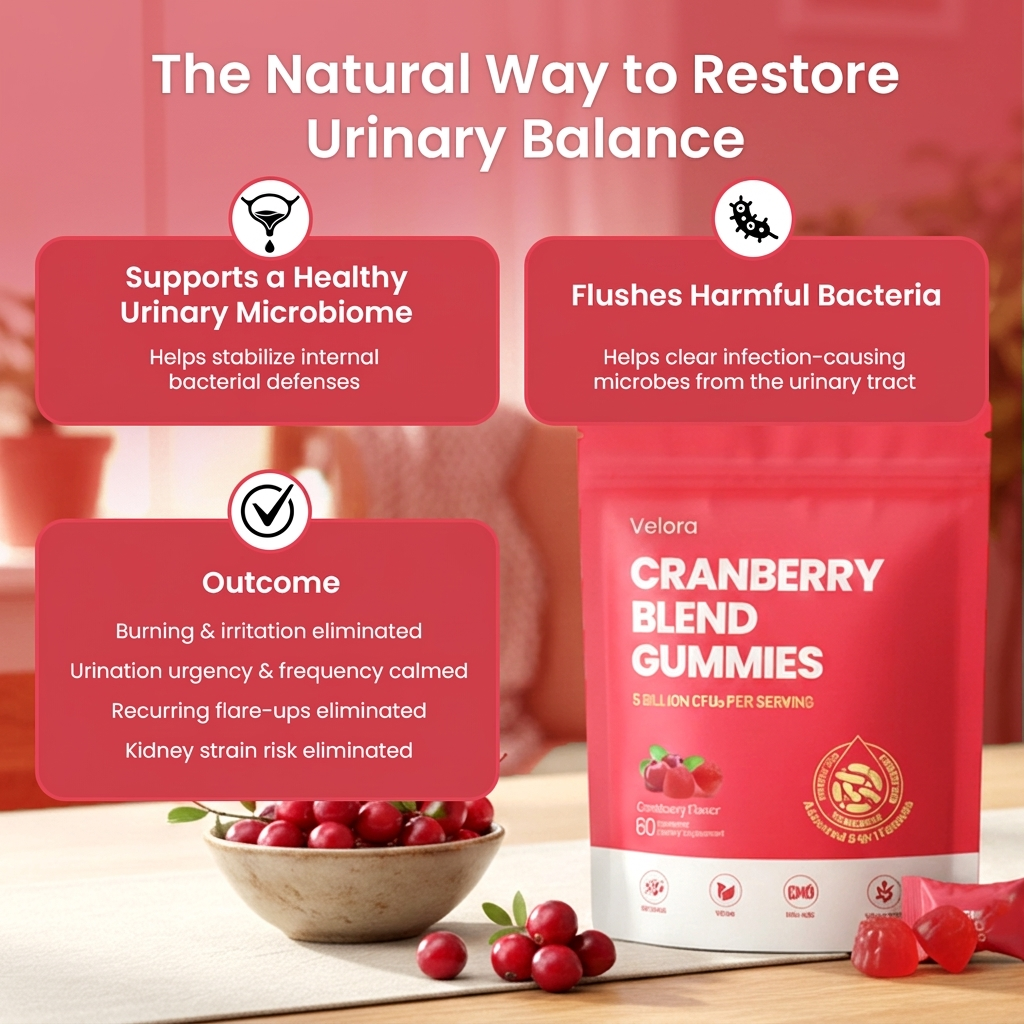 Velora Cranberry Urinary Defense Gummies