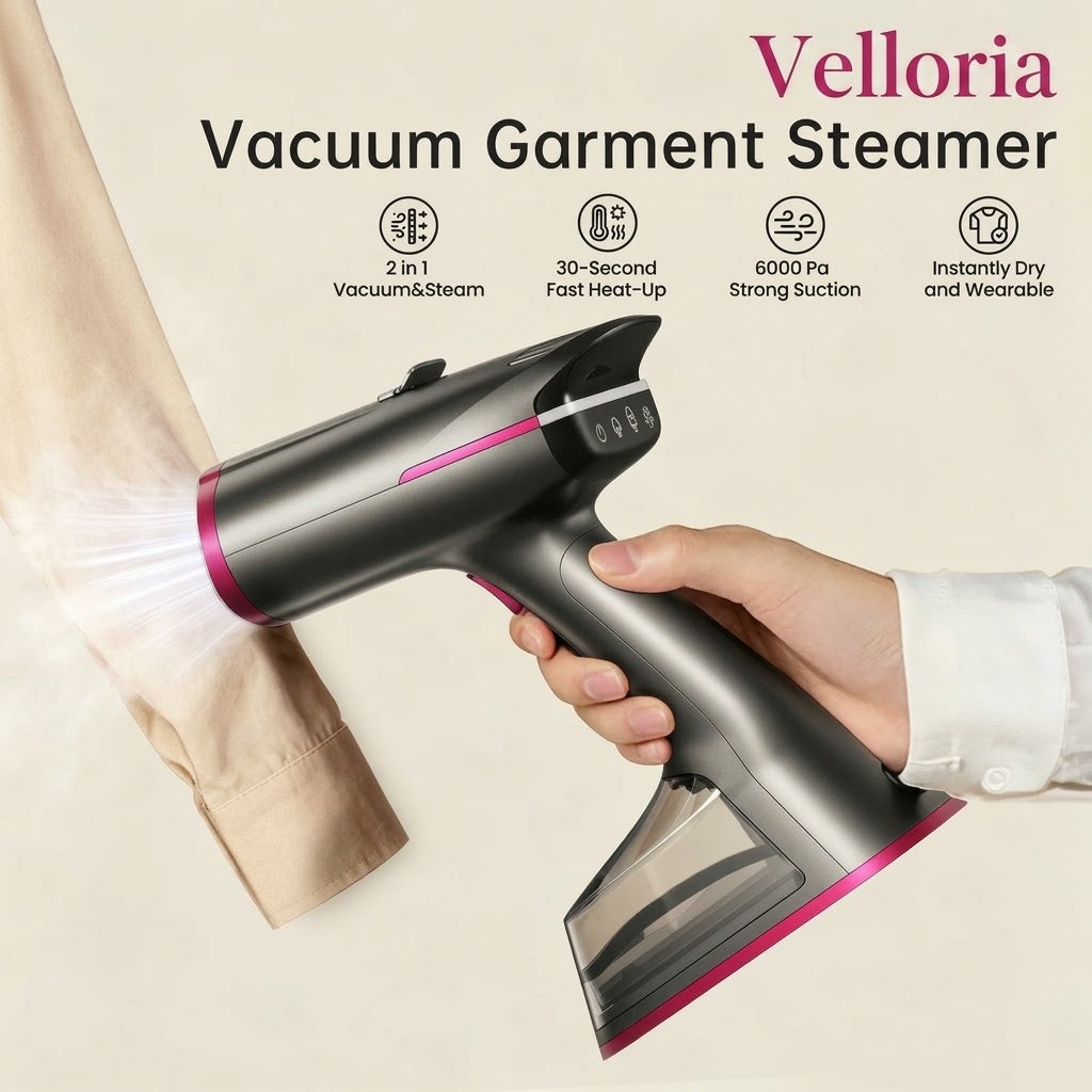 Velloria Vacuum Garment Steamer